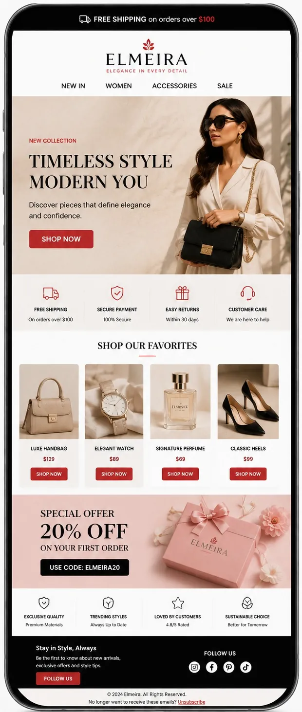 Elmeira — E-Commerce / Fashion